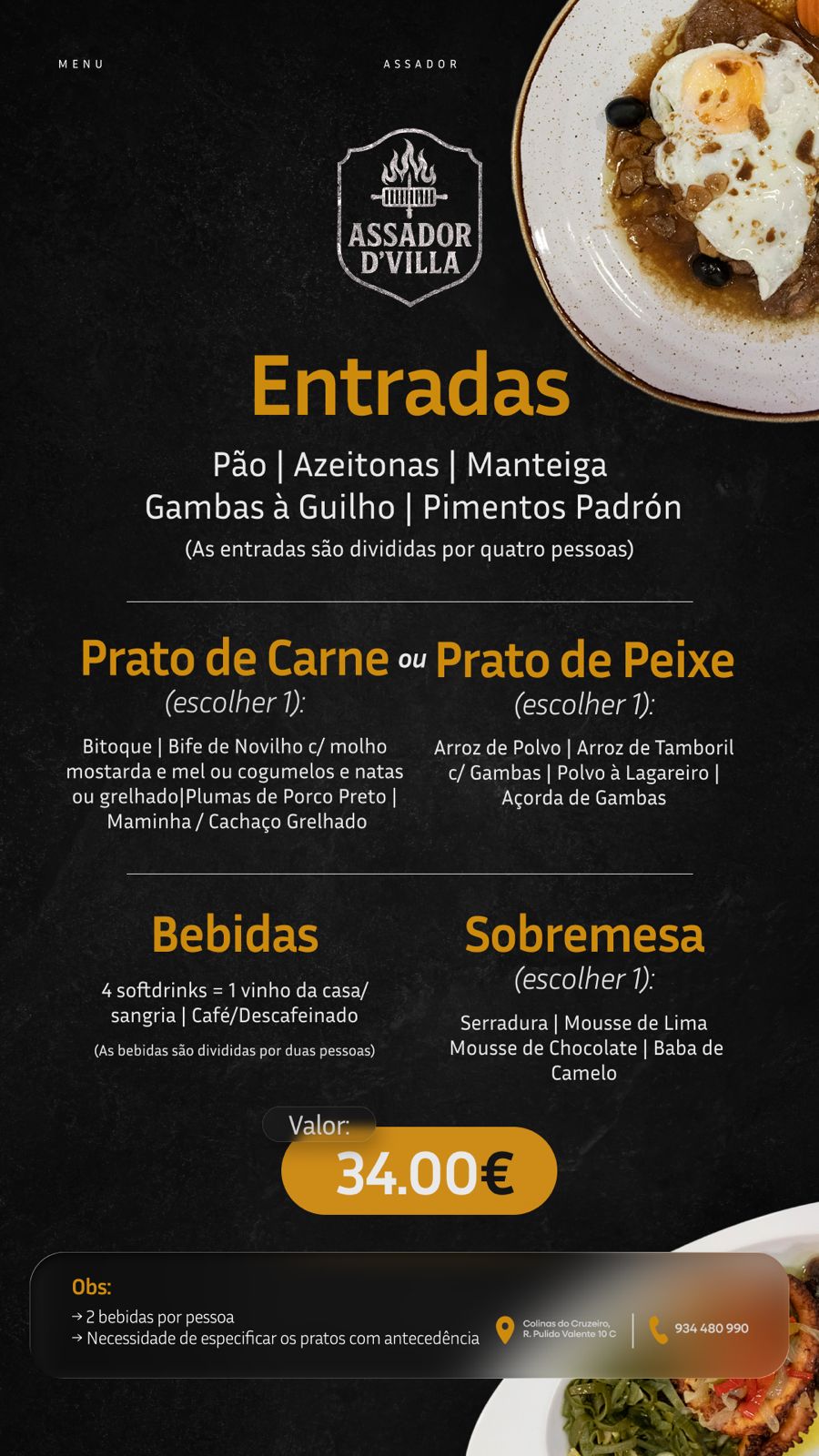 Menu de Grupos 1