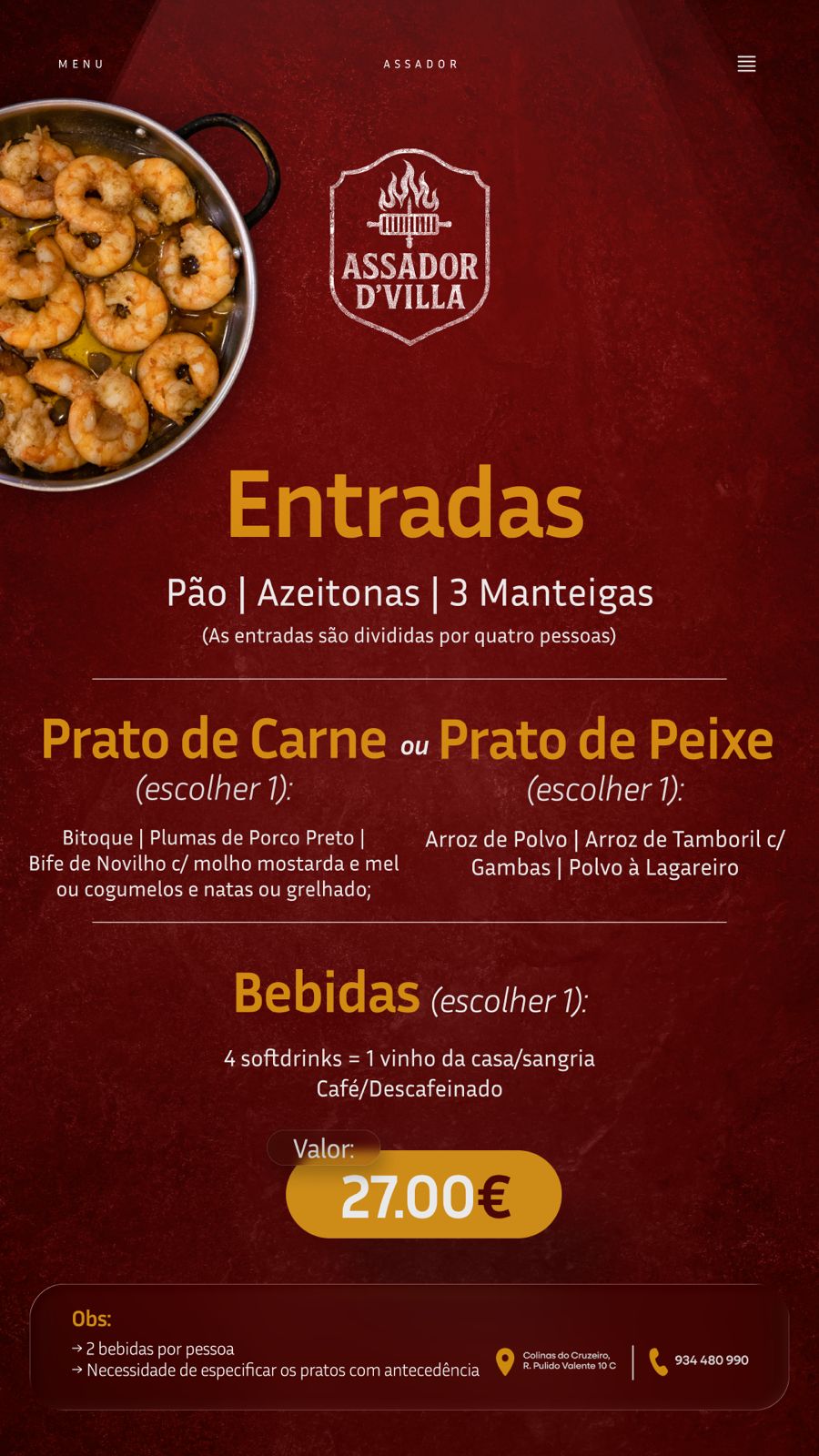 Menu de Grupos 2